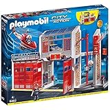 PLAYMOBIL City Action 9462 Große Feuerwache mit Soundeffekten, Ab 5 Jahren