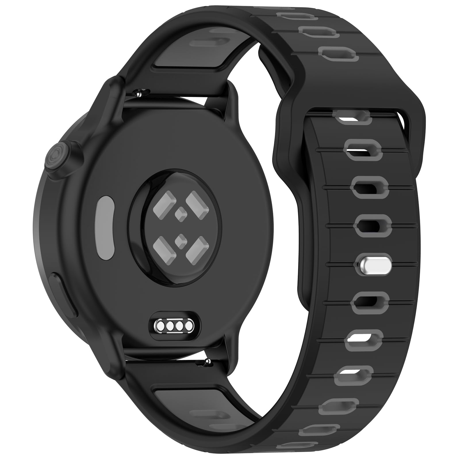 Silicone Strap for Kospet Tank T4/T4C/T3/T3 Ultra/T3 Ultra 2/T2 Watch Band, 22mm Bracelets Watch Band for Kospet Tank M4/M4C/M3/M3 Ultra/M2 Smartwatch Accessories (Black)
