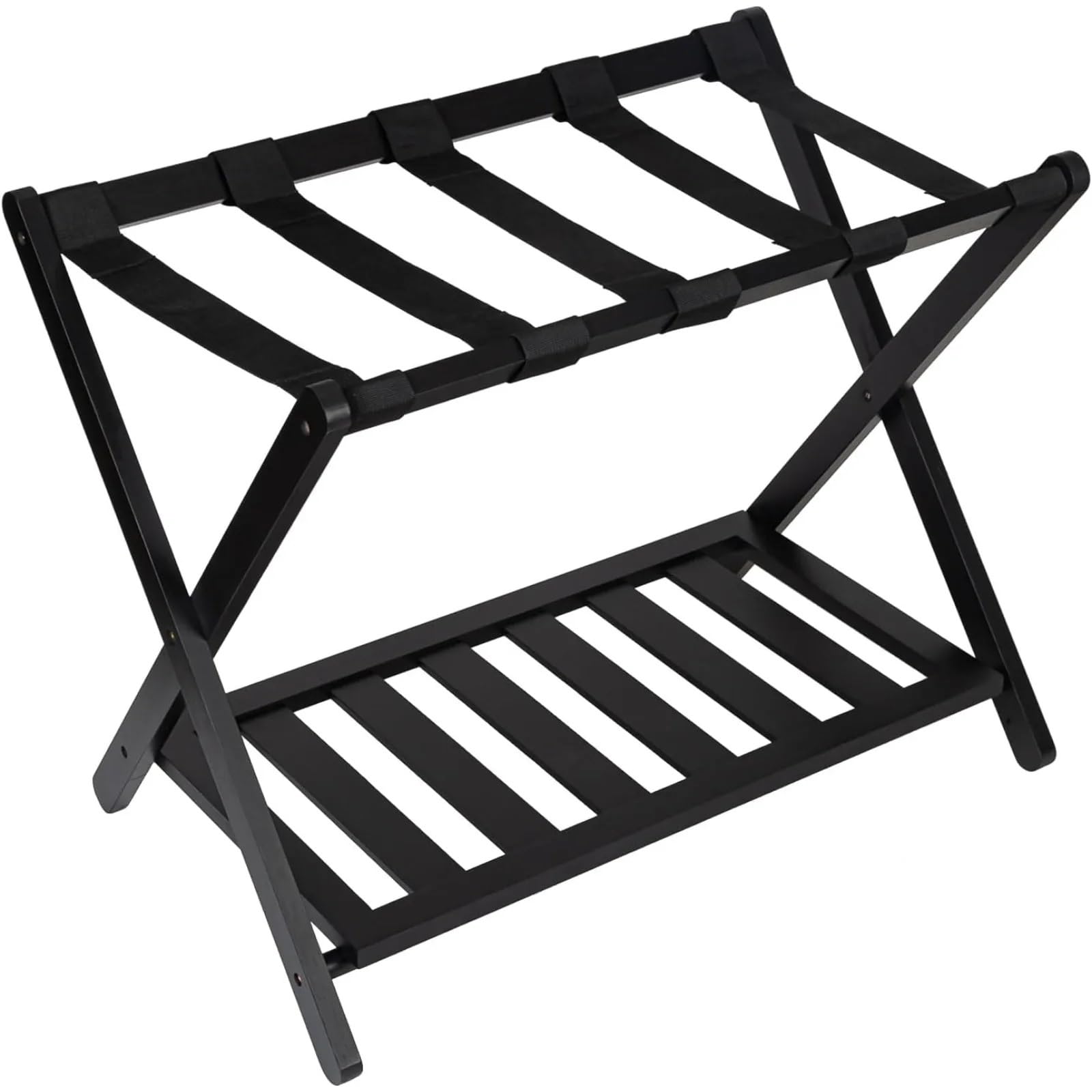 MSHGSKU Luggage Rack Luggage Rack Assembled Luggage Rack For Guest Room, Whole Cloth Suitcase Stand With Storage Shelf For Home,Travel(Strip)