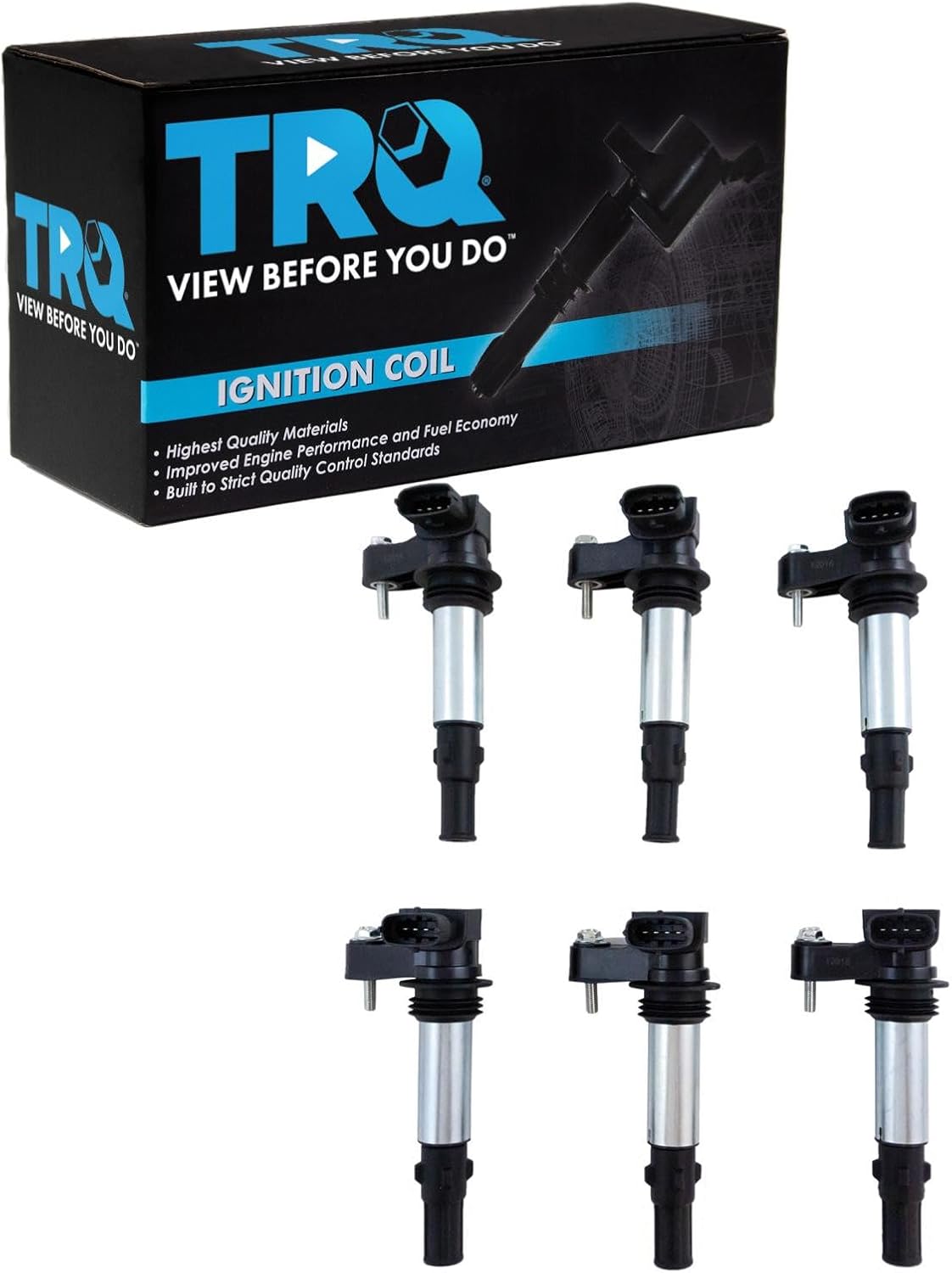 TRQ 6-Piece Ignition Coil Set (direct-fit)