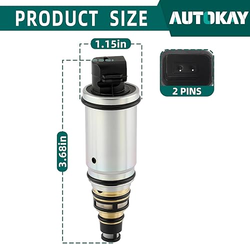 Miniatura 2 de AUTOKAY Válvula de control electrónico del compresor del AC se ajusta para Hyundai Sonata 2.0L 2.4L 2011-2014