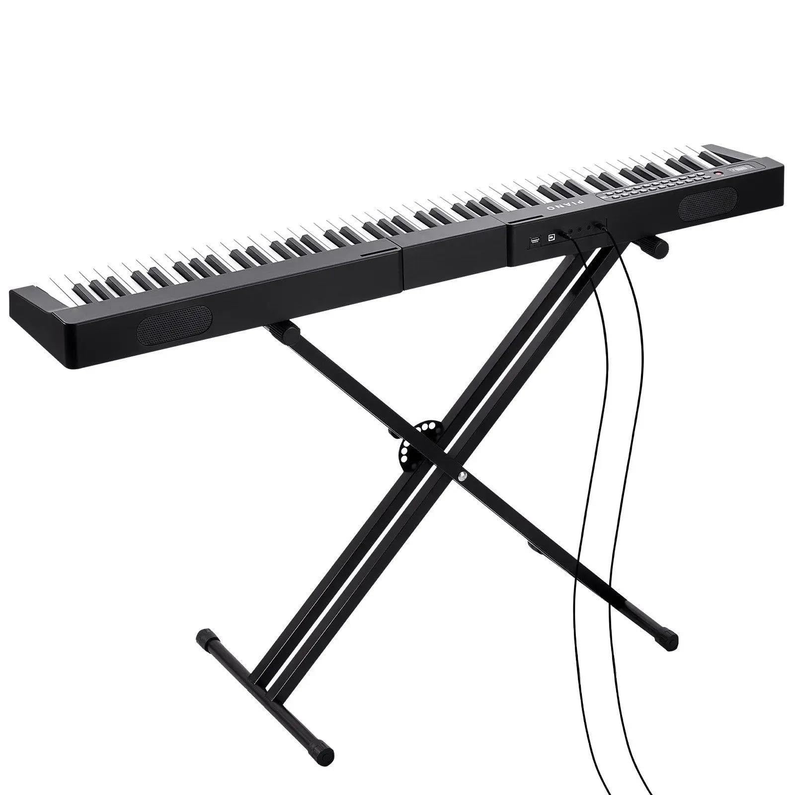 Profesjonalne Pianino Elektroniczne 88 Klawiszowa Klawiatura Cyfrowego Pianina Elektrycznego Półważona Przenośna Ze Stojakiem