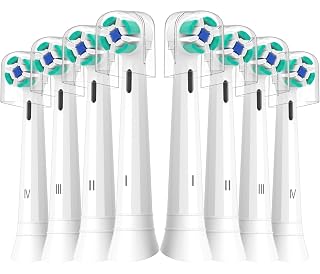 Brush Heads Compatible with Oral B iO 2 3 4 5 6 7 8 9 10 Series Electric Toothbrushes, Soft Toothbrush Head Fits for iO Ultimate Radiant Gentle Series, 8PCS White - Amazon product rated Grade A