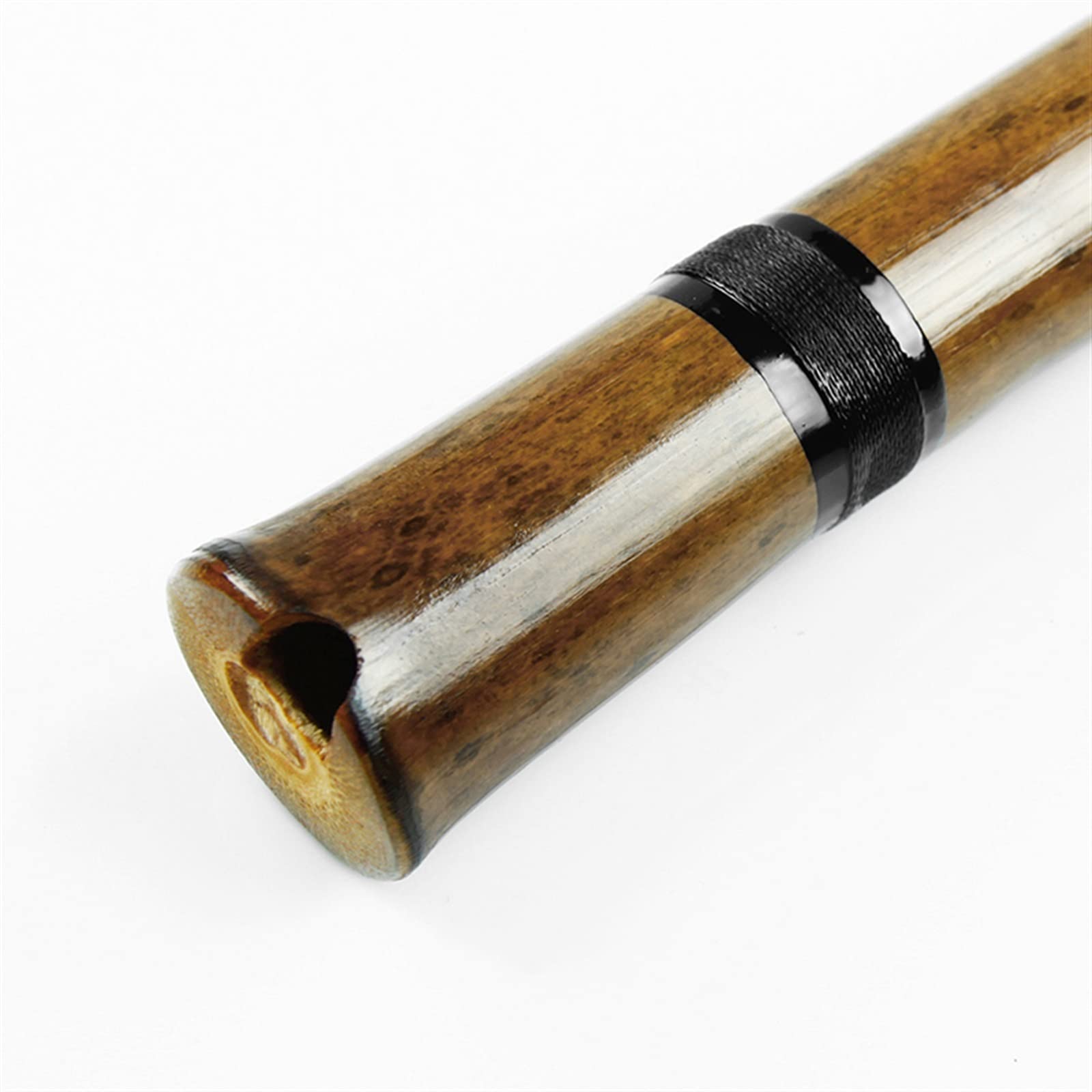 TSTS Flûte De Bambou Verticale Brune avec des Instruments De Musique De Ligne Noire Instrument À Vent Chinois Traditionnel Xiao Professionnelle Flûte de Bambou (Color : G Key)