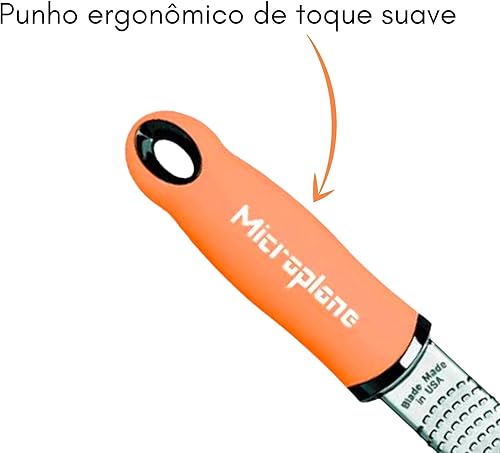 Vista 145 de Microplane Premium Classic Series Rallador 18/8 de acero inoxidable, para limón queso, verduras, cítricos, queso parmesano, ajo, jengibre, nuez Negro