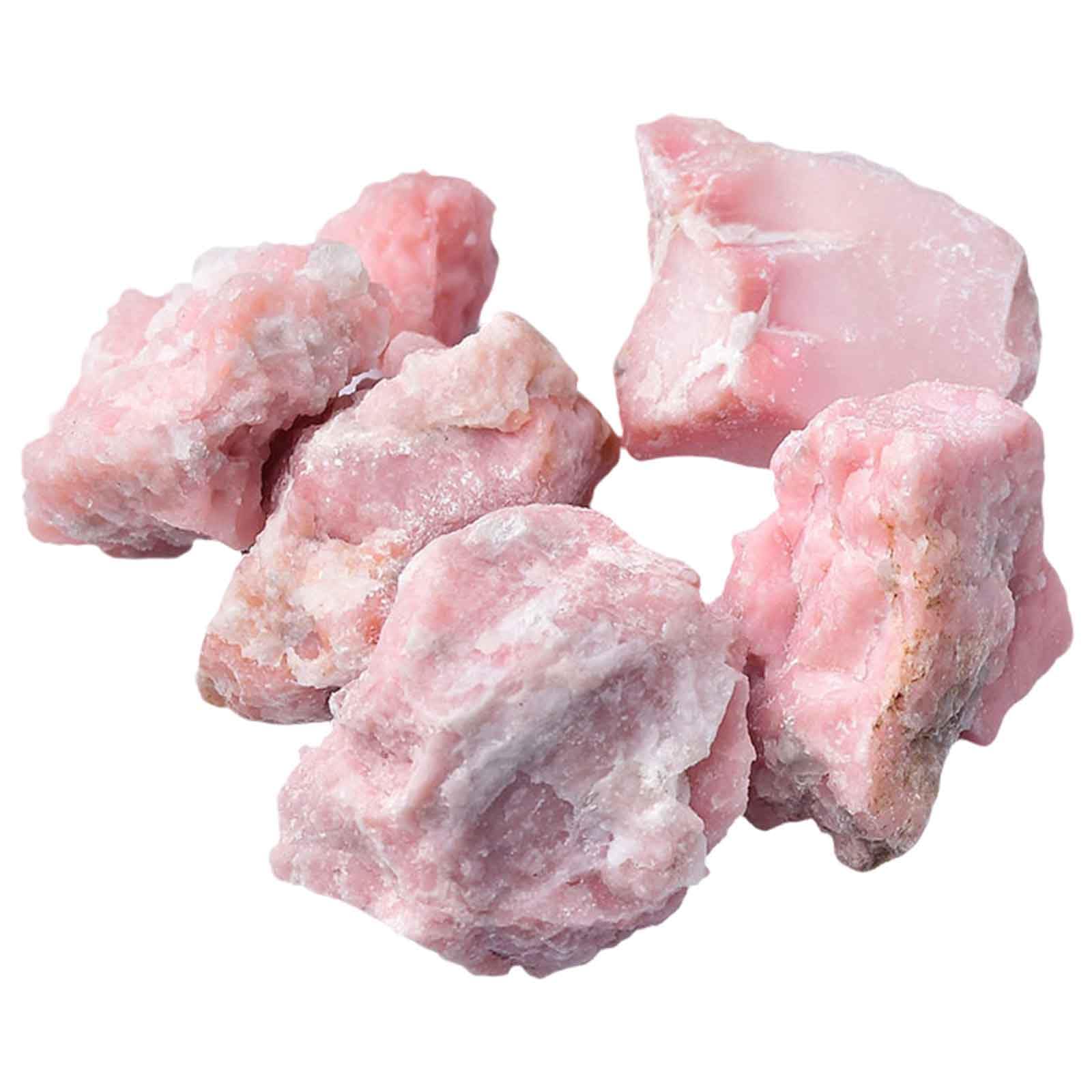 Kategoria: Crystal Stone， 2, funta Naturalny różowy opalowy kryształowy surowy kamień(1.2~2in/2.2lb)