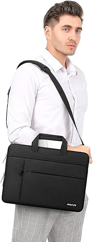Miniatura 5 de MOSISO Bolsa de hombro para laptop compatible con MacBook AirPro, portátil de 13-13.3 pulgadas, compatible con MacBook Pro de 14 pulgadas 2023-2021
