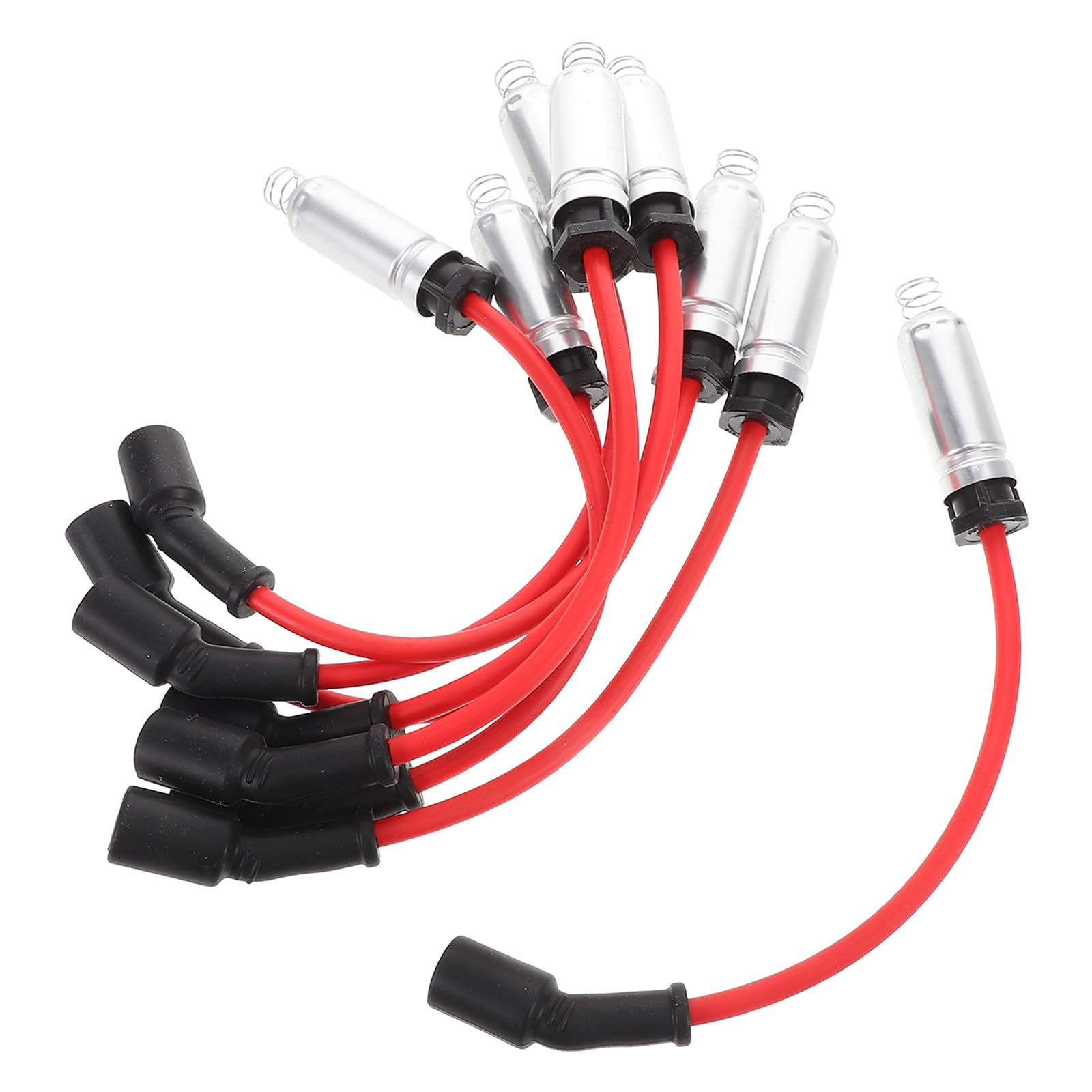 Juego de 8 Cables de Bujía para Motor de 8 Cilindros, Cables de Encendido de Repuesto de Alta Temperatura, Accesorios Automotrices para Mejora de Ignición y Rendimiento