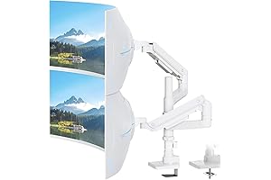 "Elevate Your Workspace: PUTORSEN 17-49" Dual Monitor Mount Stack for Seamless Vertical Alignment"