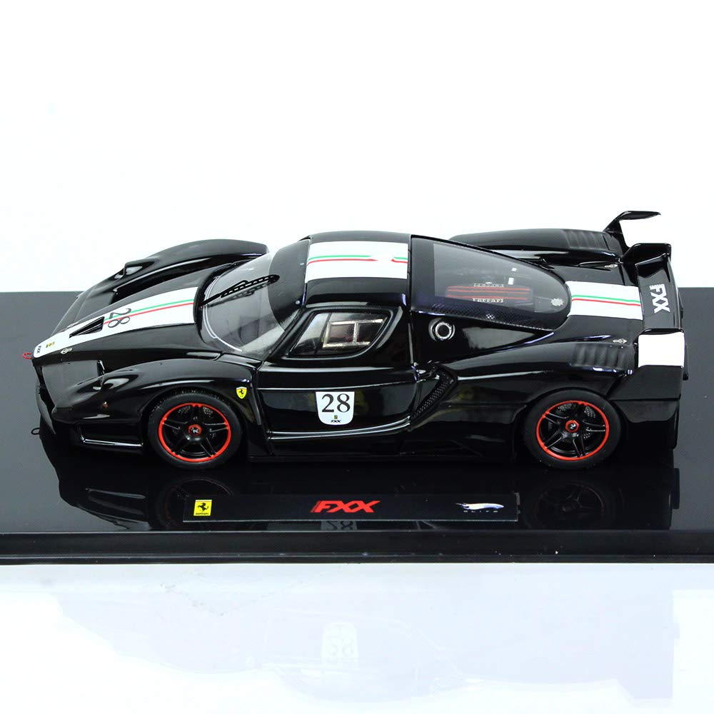 Elite model Auto Ferrari FXX ölçek 1: 43 Siyah İtalyan bayrağı