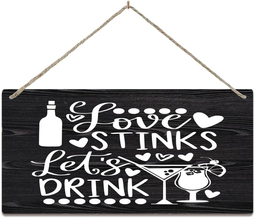 Love Stinks Wooden Sign