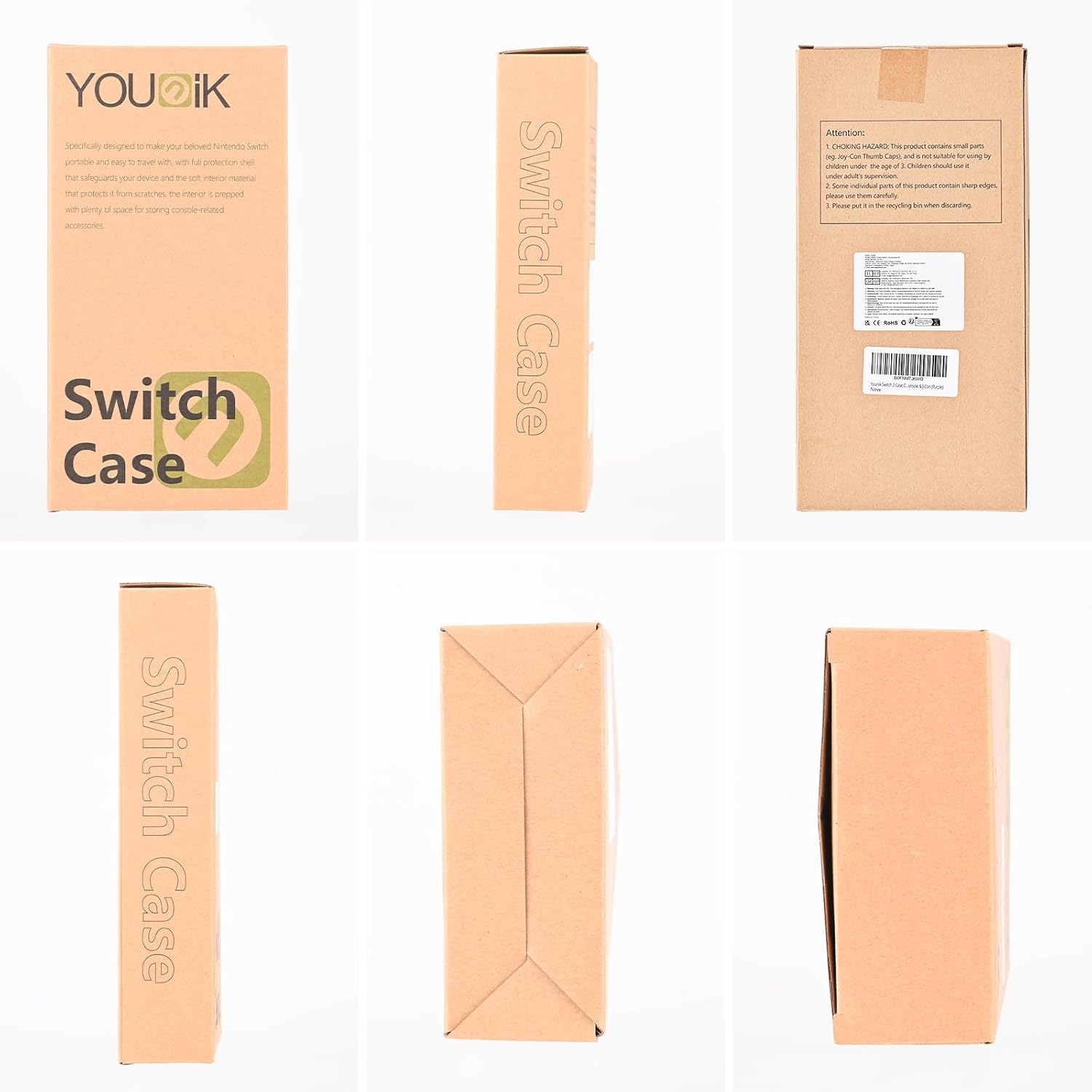 Younik Switch 2 Accessories Bundle, 15 in 1 Purple Switch 2 Accessories Kit for Girls Include Switch 2 Carrying Case, Shoulder Strap, Wrist Strap & Stickers, Protective Case for Switch Console & J-Con - Image 9