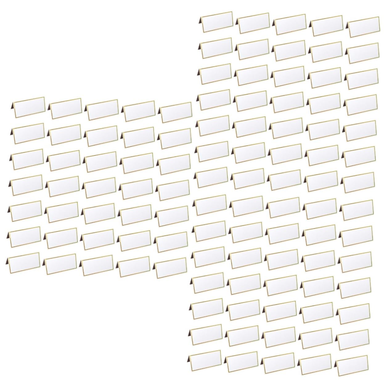 Zerodeko 150stücke Elegante Platzkarten Mit Goldenem Rand Dekorative Tischkarten Für Hochzeiten Partys Und Veranstaltungen Zum Beschriften Und Reservieren