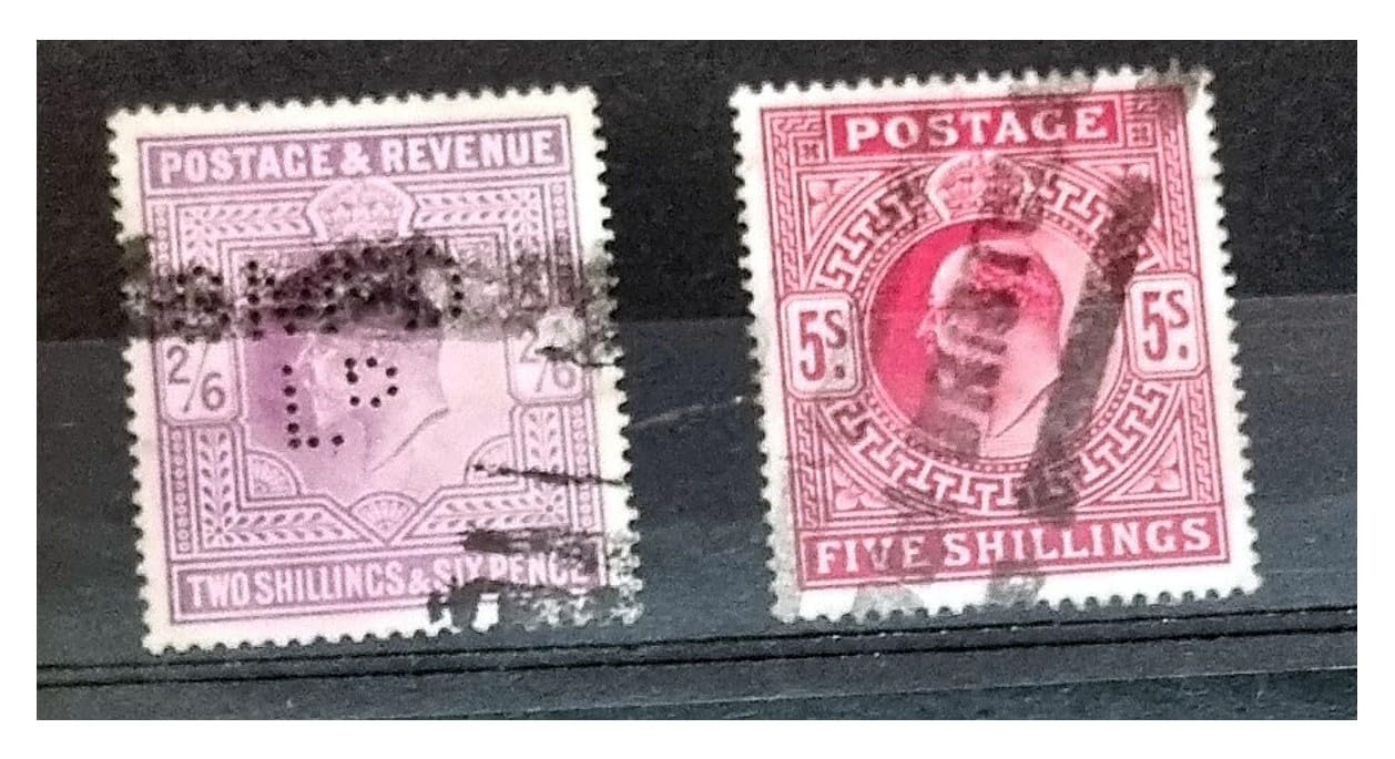 Vintage King Edward VII Francobolli Collezione di alto valore