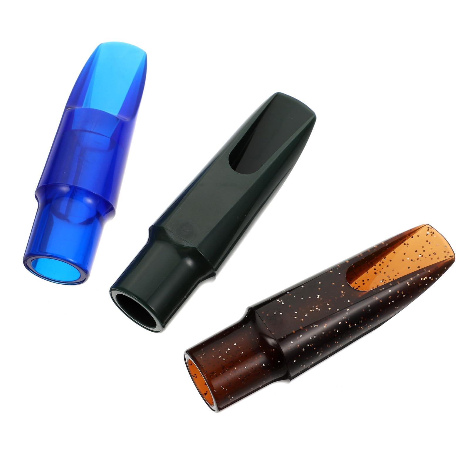 iplusmile Bec de Saxophone Alto Couleur Aléatoire 3 Pièces Saxophone en Plastique Étanche Son Pur, Accessoire Pratique Facile à Remplacer pour
