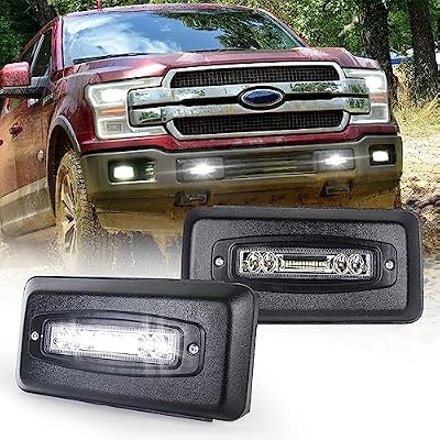 MOVOTOR Bumper Guards Pad with LED Lights 300% Brighter Replacement Inserts End Caps for 2018-2020 Ford F150