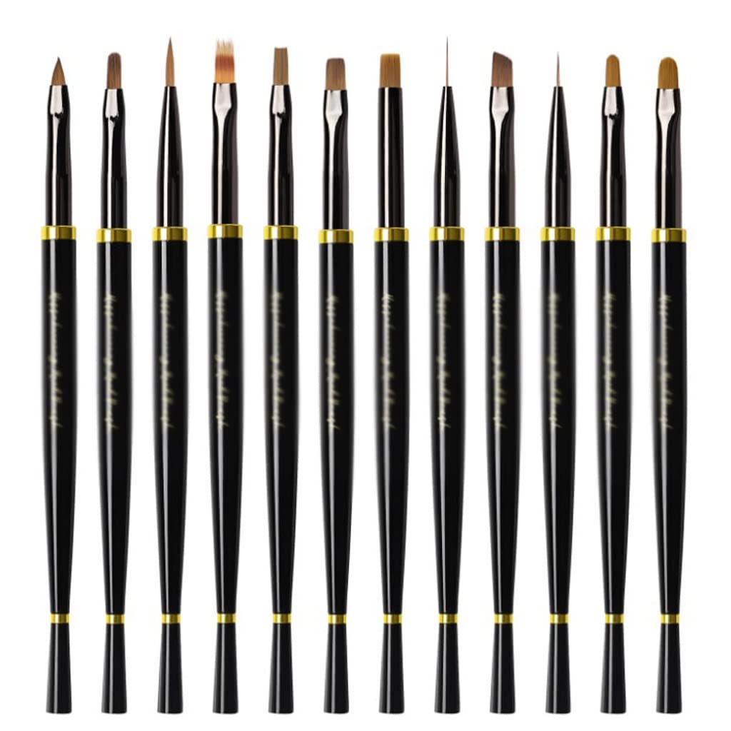 Art Pattern Painting Nails Pen Carving Brush Acrylic Brushes Gel Extension Builder Coating Drawing Pencil DIY