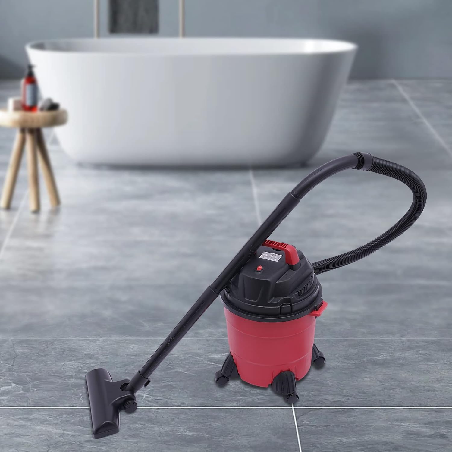 TYH Aspirapolvere per Solidi E Liquidi, Potente Aspirapolvere da Officina, Aspirapolvere per Solidi E Liquidi con Ruote Universali E Maniglia Portatile, Aspirapolvere Portatile