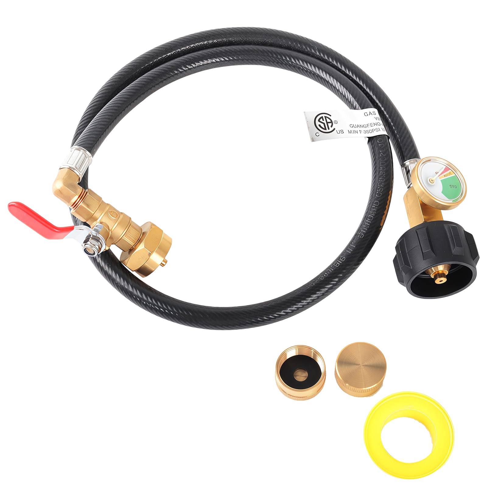 XCHQGC 3 Feet Propane Refill Adapter Hose - gas supply | Mubboo
