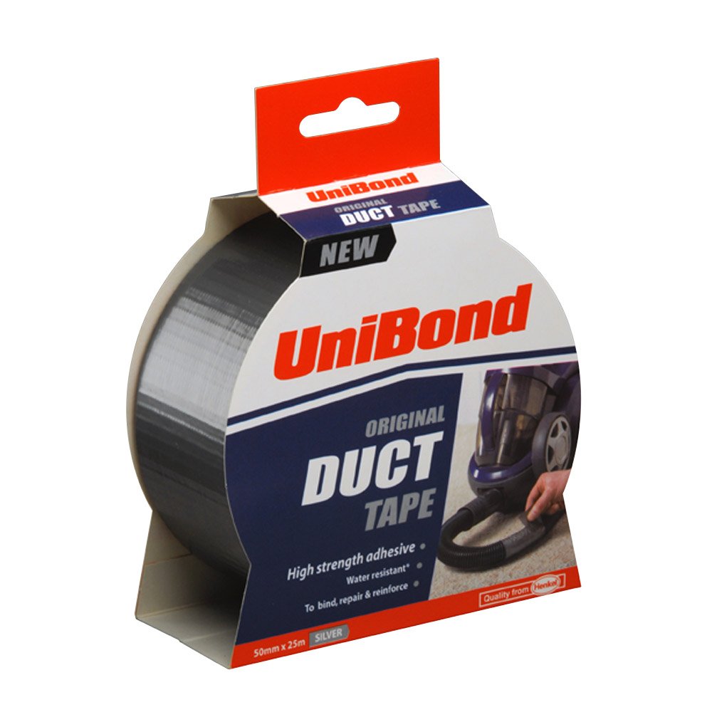 Unibond Original Duct Tape High Strength Adhesive Silver 50mm x 25m