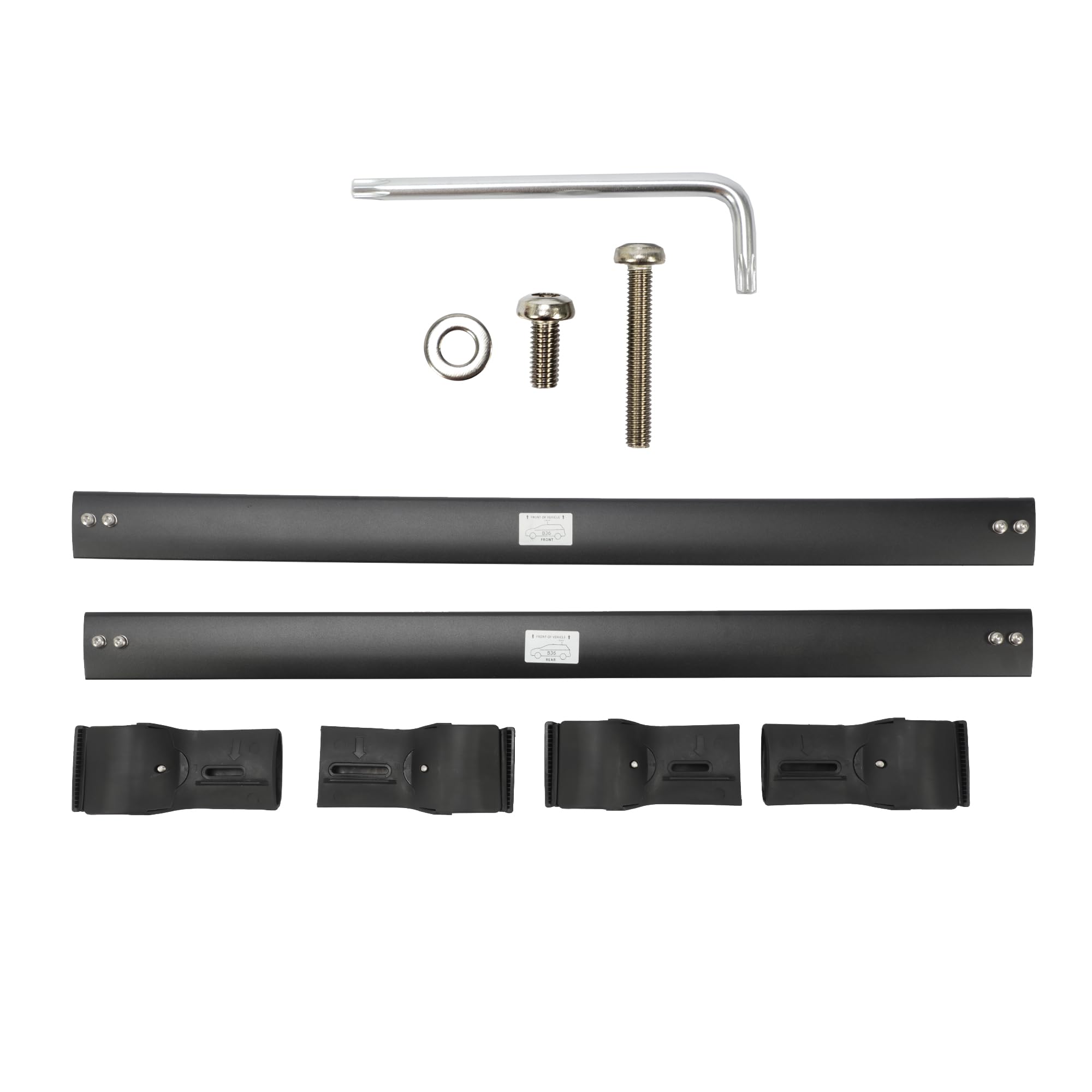 2PCS Roof Rack Cross Bars Fit for 2014-2023 Subaru Crosstrek/Impreza Black Top Cargo Luggage Carrier Kayak Canoe Bike Snowboard Aluminum