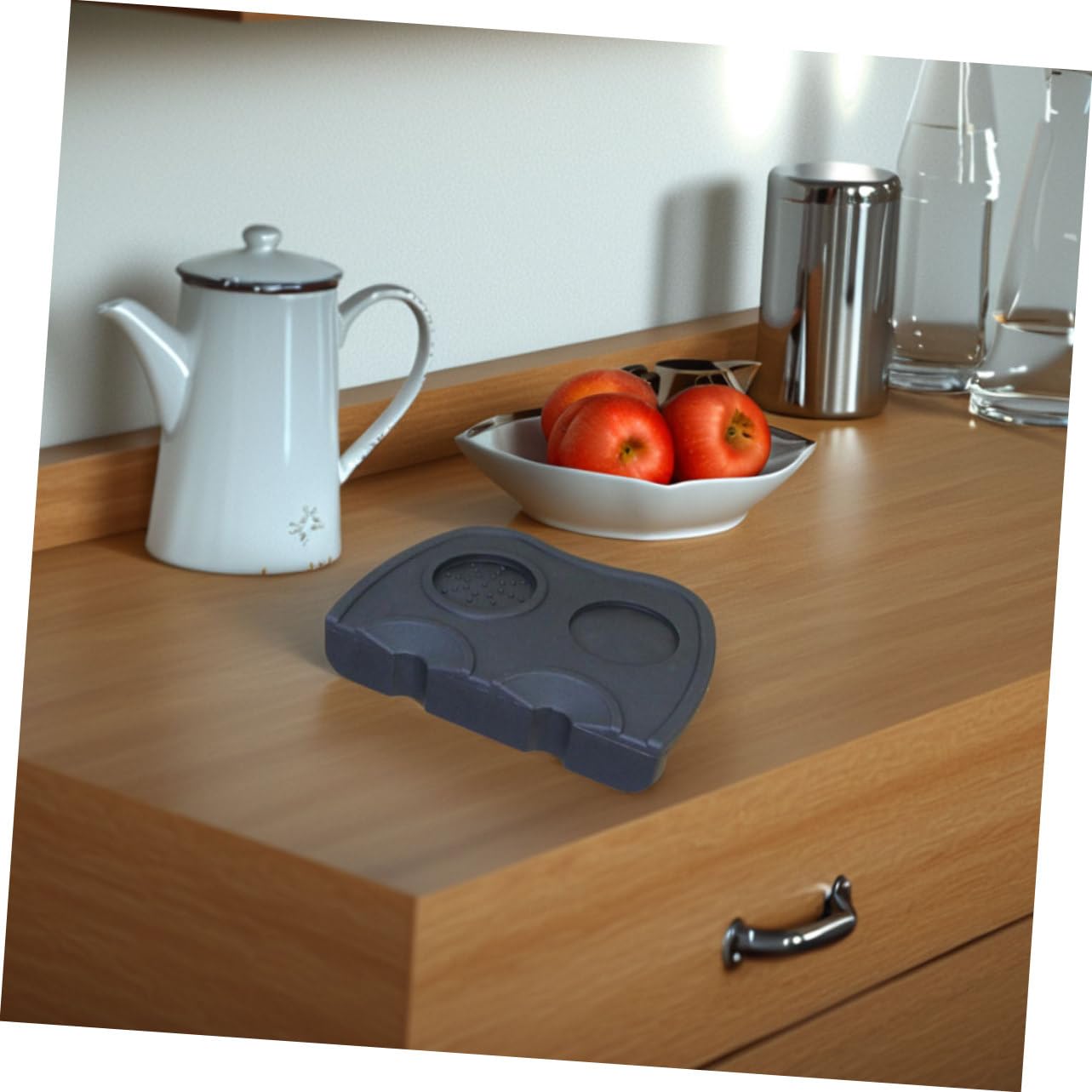 Tappetino Tamping per Espresso Antiscivolo in Silicone 2 Pezzi