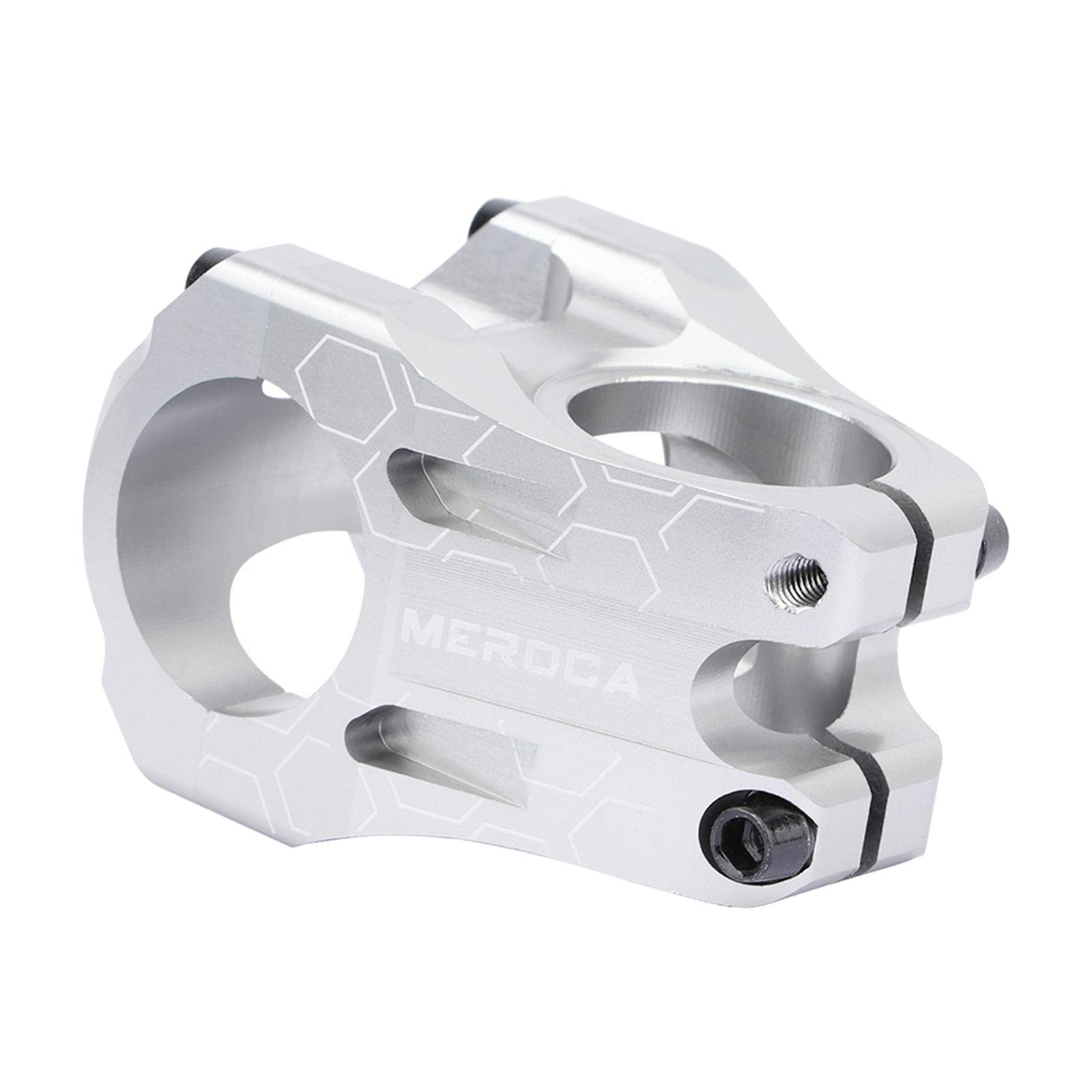 SM SunniMix Kurzer Mountainbike-Vorbau 31,8 mm Vorbau für Downhill-Fahrräder, Silber