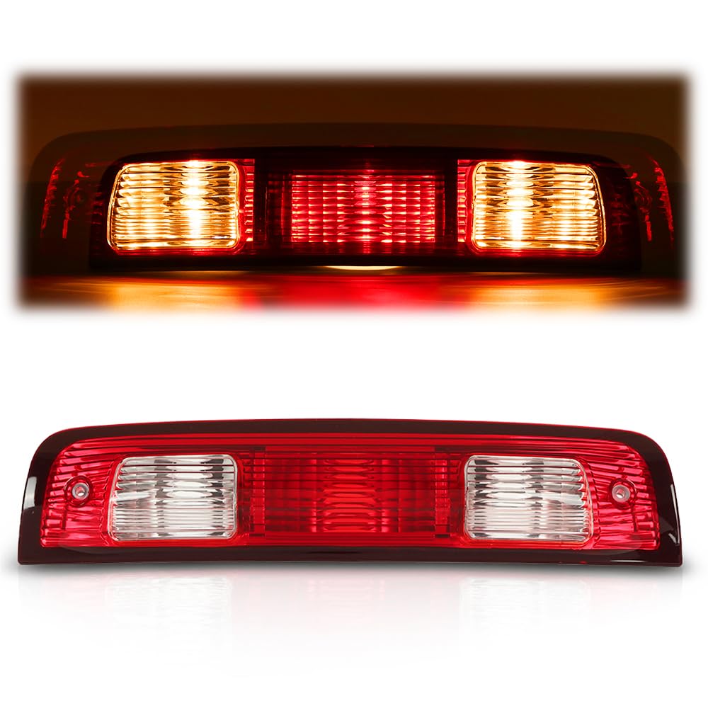 CHEDA Third 3rd Brake Lights Red Compatible with Dodge Ram 2500 3500 2010-2017/ Fit Dodge Ram 1500 2009-2017, 923-270, 68412024AA