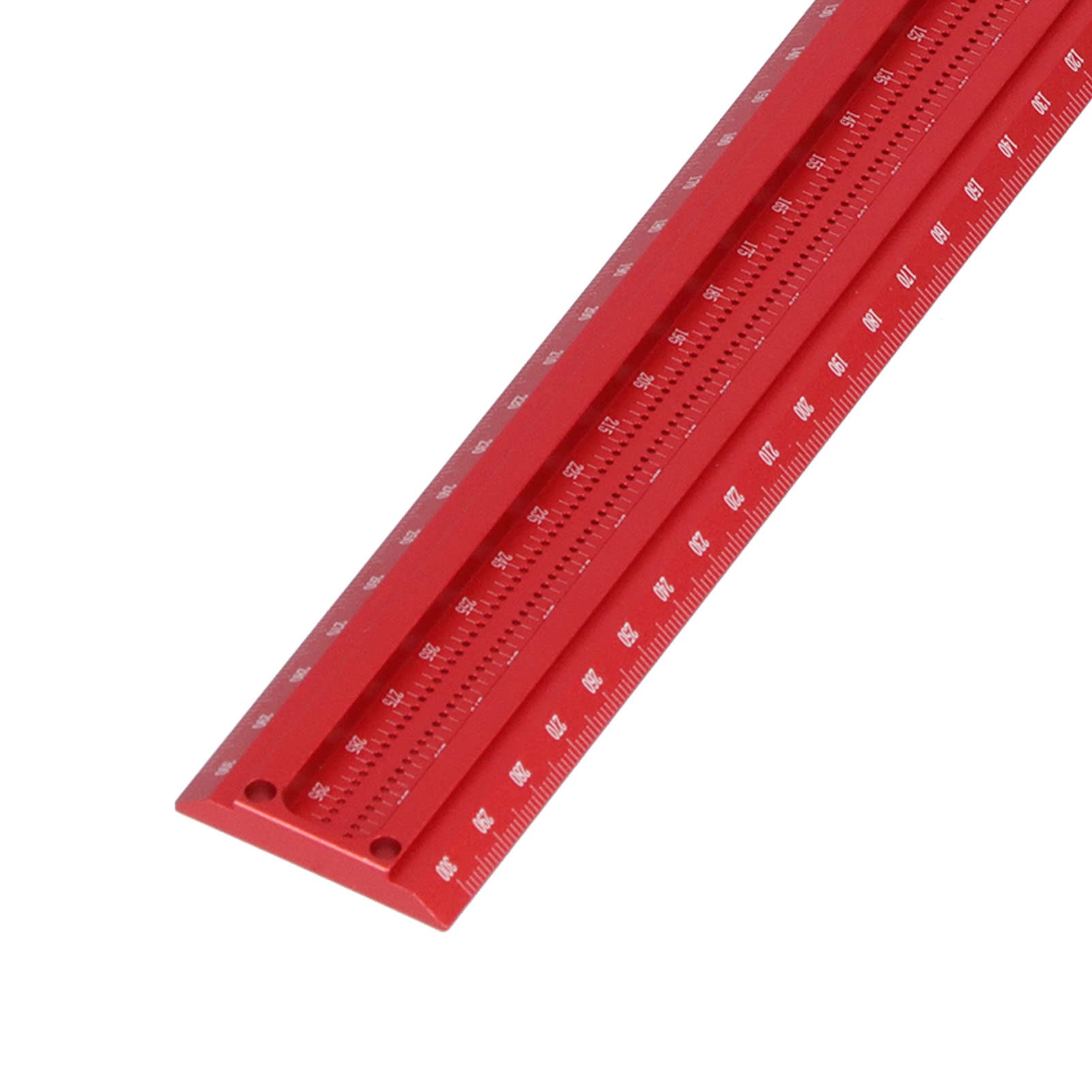 Righello squadra NDNCZDHC in lega di alluminio 6061, squadra di precisione, 1 mm, righello disegno per vetro e legno, 300-400 mm opzionale (300 mm)