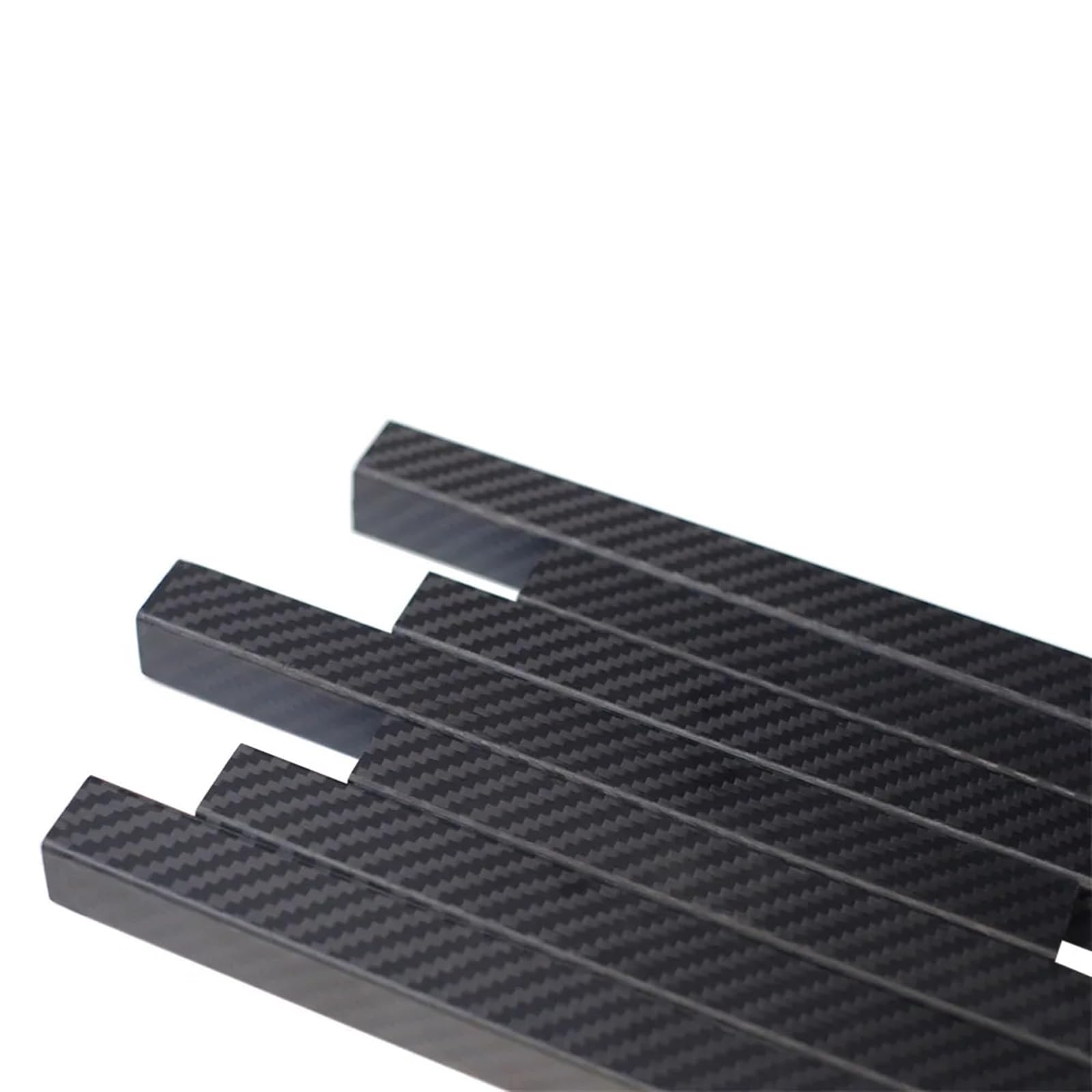 Kwadratowa rura 3K z pełnego włókna węglowego | Rurka kwadratowa o wielu rozmiarach do modeli RC: Części z włókna węglowego(22x22x20x500mm 1pcs)