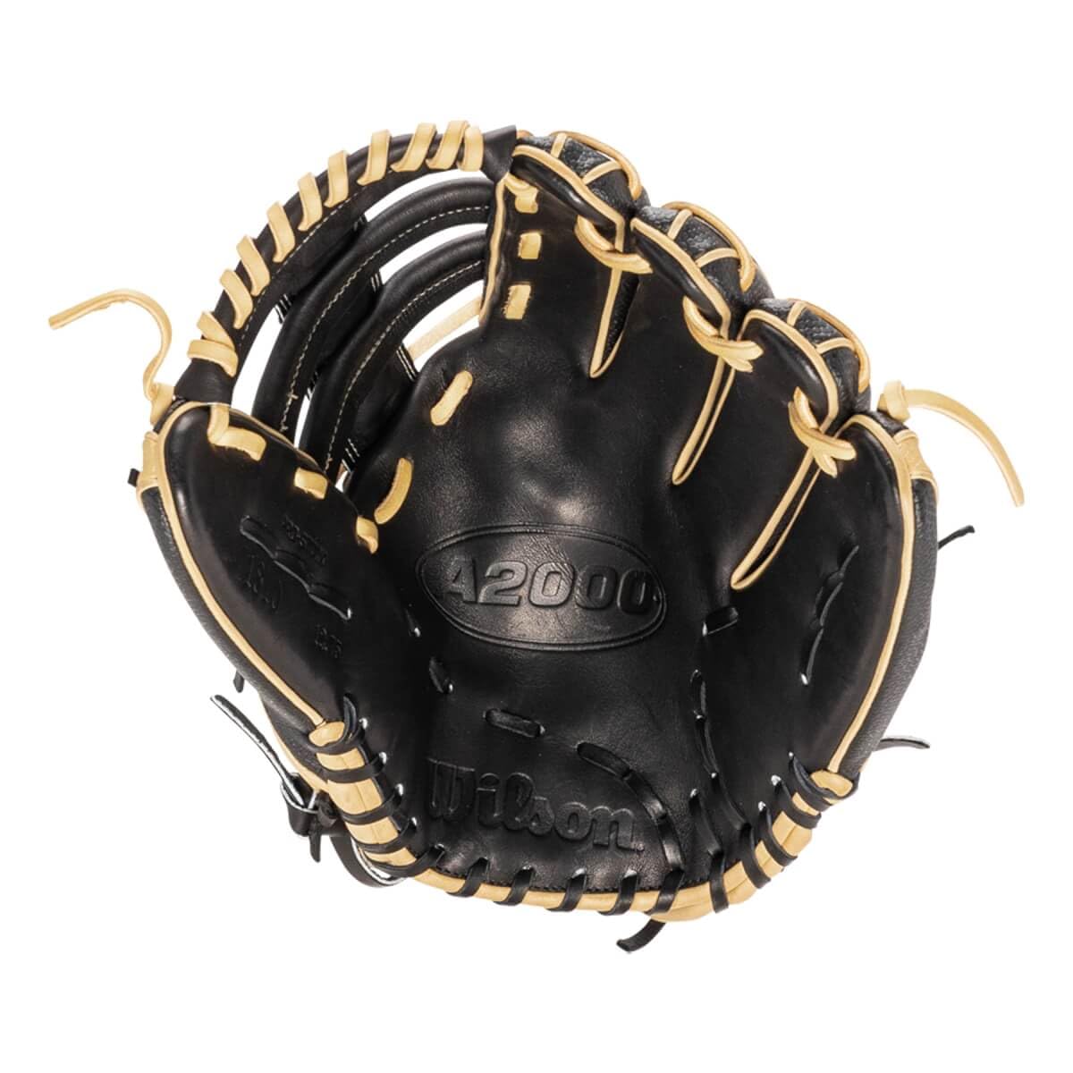Wilson 2023 A2000 Superskin 1810 (di), Outfield-Guanti da Baseball Unisex, Nero/Biondo, 12.75"