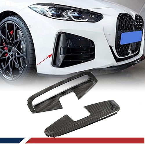 Cubierta de ventilación de aire frontal de fibra de carbono seca para BMW Serie 4 G22 G23 2021-2023 M Sport Coupe y Convertible 430i 440i 2-Door
