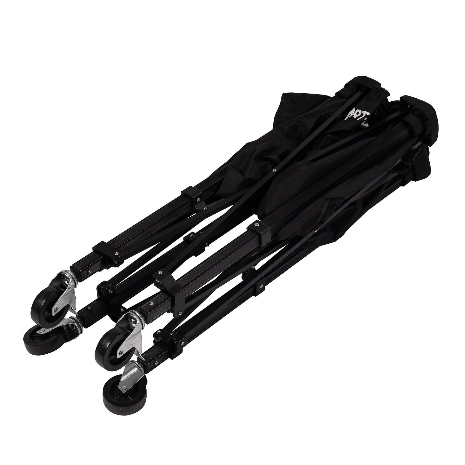 Sport-Thieme Ballwagen Faltbar | Platzsparend verstaubar mit 4 Rollen und Feststellern | Für 15 Bälle Größe 5 | 60x60x88 cm | 3,1 kg | Traglast 10 kg | Mit Aufsatz
