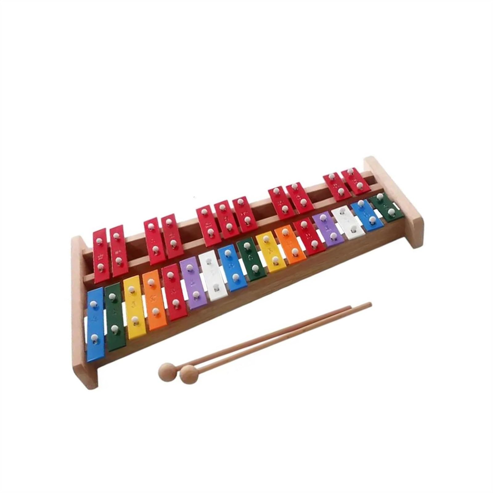 Xilofono (Glockenspiel) Soprano Professionale 27 Note - In Legno Con Tasti In Metallo, Per Adulti E Bambini