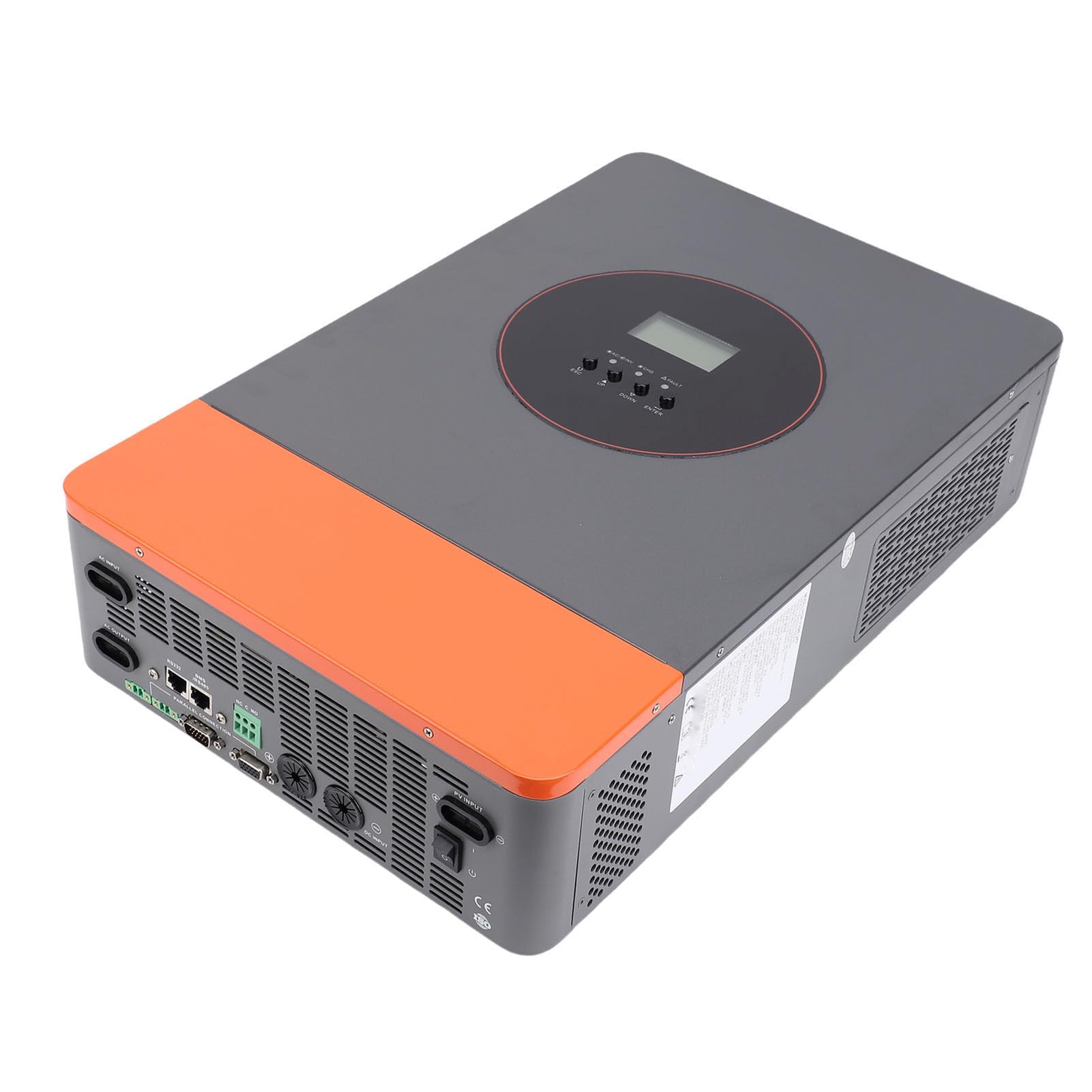 FTVOGUE Inverter Solare Ibrido da 6200 W, Lega di Alluminio, Onda Sinusoidale Pura con Controller MPPT da 120 A per Applicazioni Off-grid