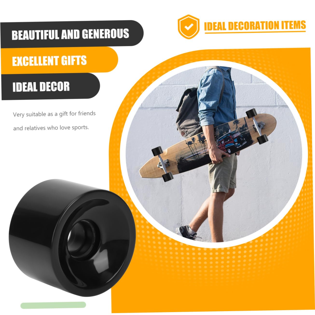 Milisten Skateboard PU für Reiß Ersatzteile Skateboard und Enthusiasten