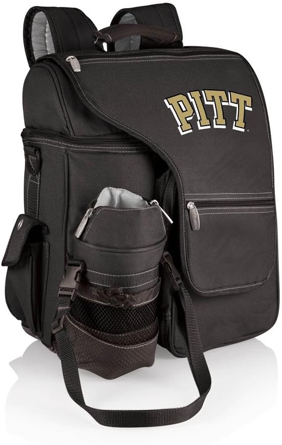 PICNIC TIME NCAA Pitt Panthers Turismo Backpack Cooler with Water Bottle Carrier - Soft Cooler Backpack - Travel Cooler Bag