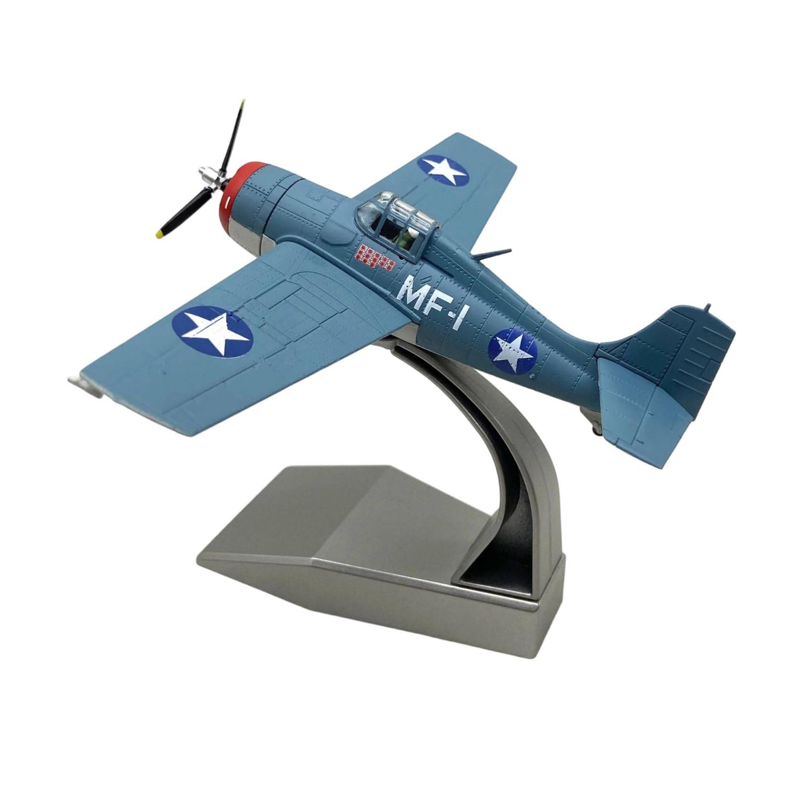 Modello Aereo F 4F Aereo da Caccia Miniatura Diecast in Lega con Supporto per Profilo Storico da Collezione Adatto per Studio Ufficio Vetrina