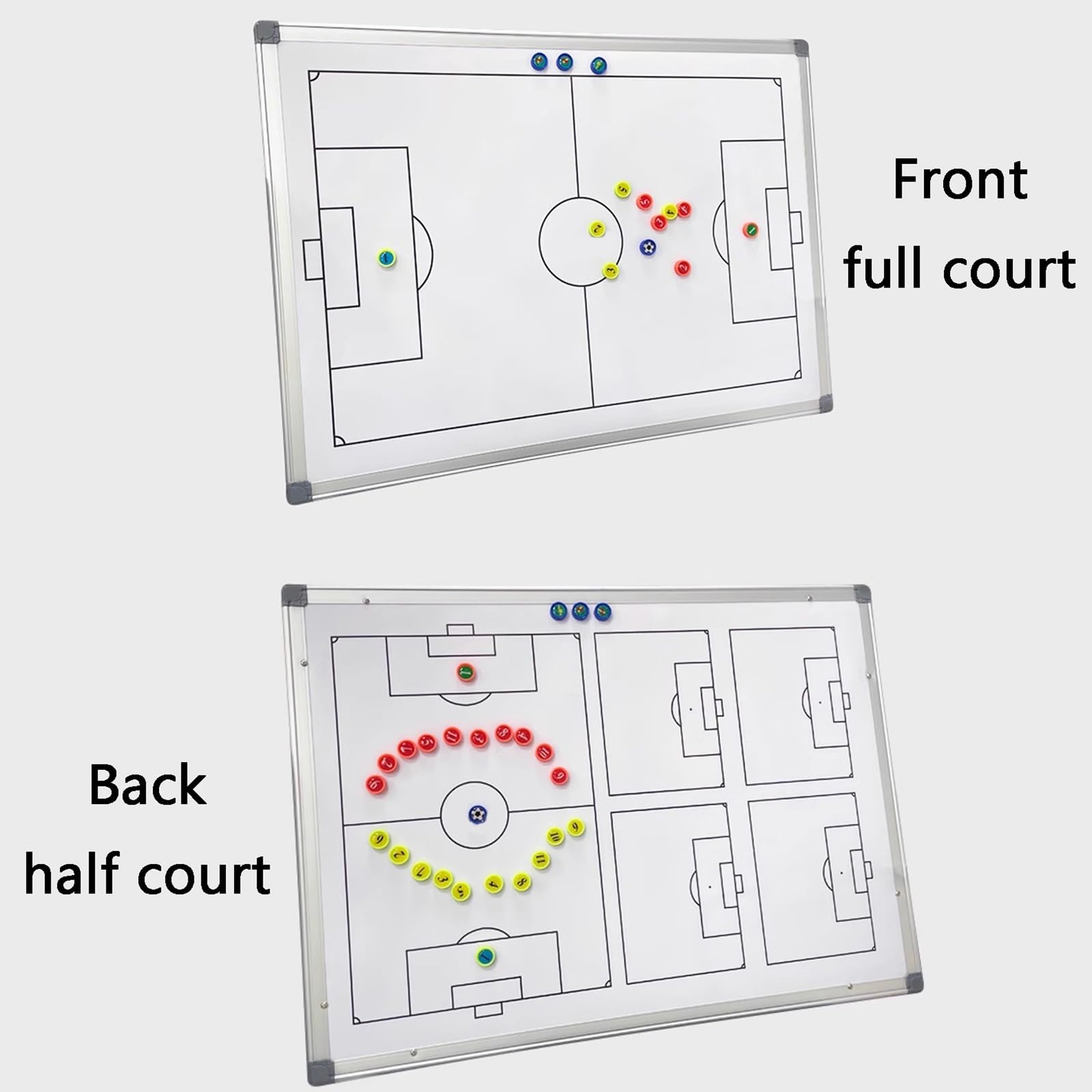 Carpeta Táctica Magnéticas de Fútbol, para Entrenadores Futbol Tablero, ​​altura Ajustable, Diseño Doble Cara, con Trípode y Bolsa de Transporte, Ideal para Entrenamientos(Backpack)