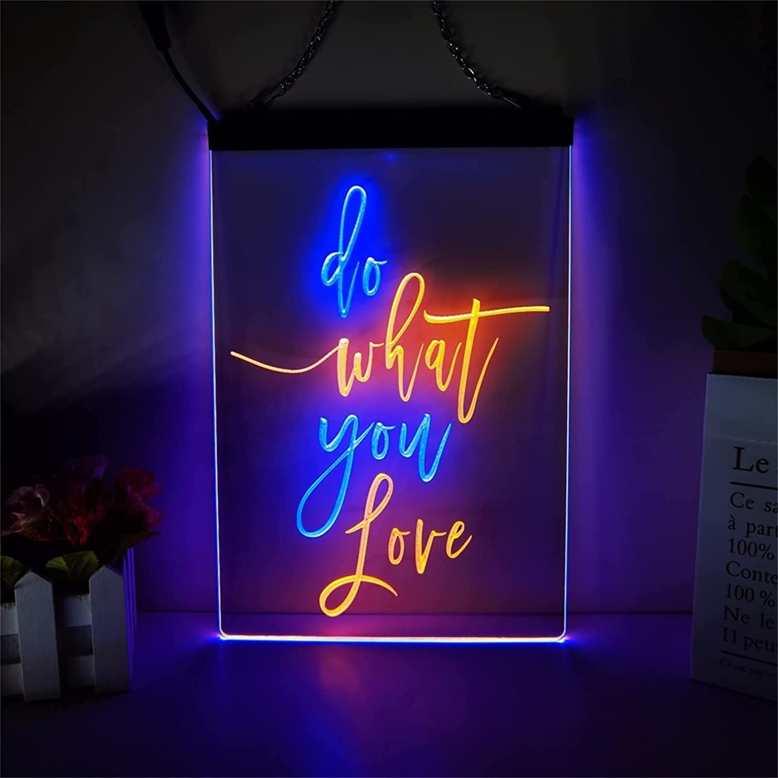 おしゃれネオンサイン「DO WHAT YOU LOVE」インテリアライト Amazon.co.jp: Do What You Love ネオンサイン LED モデリングライト