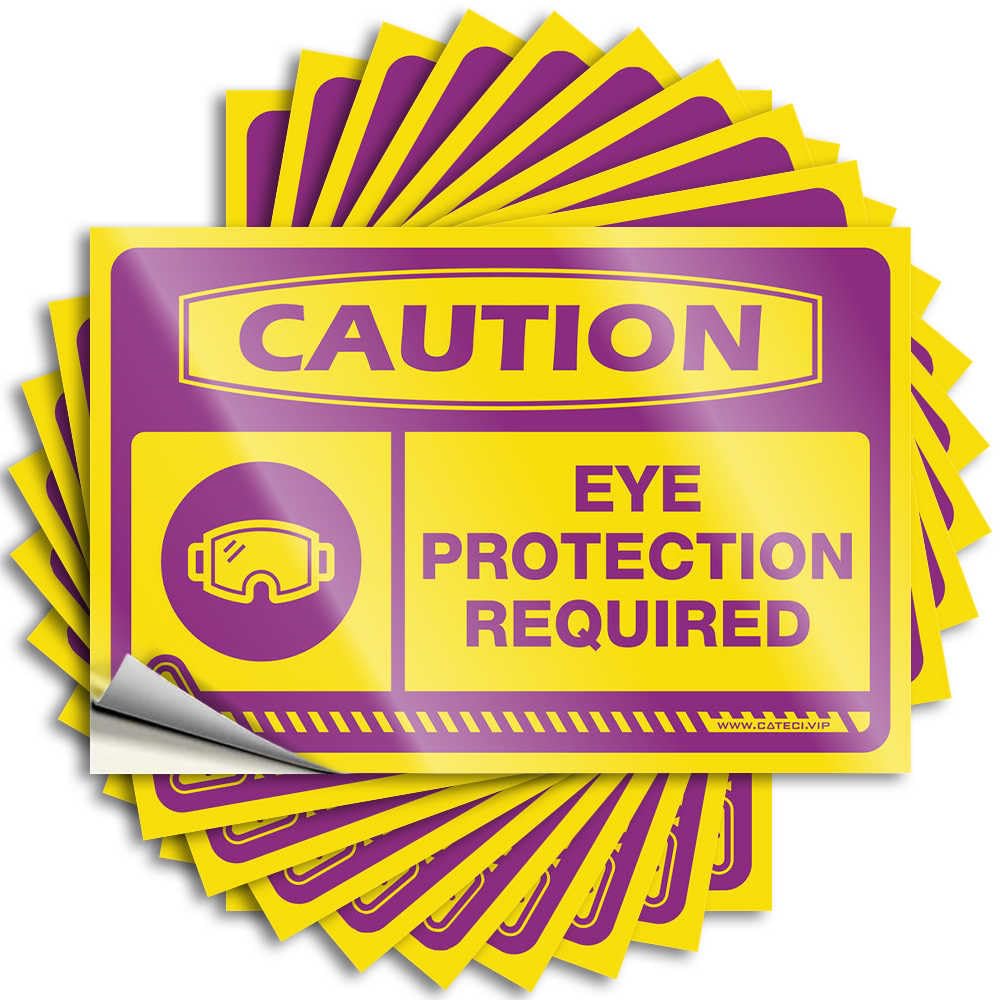 Decals Bar Accessories Man Cave Peel and Stick - Caution Eye Protection Required Bottle Crazy Waterproof Vinyl for Indoor(12X18CM)