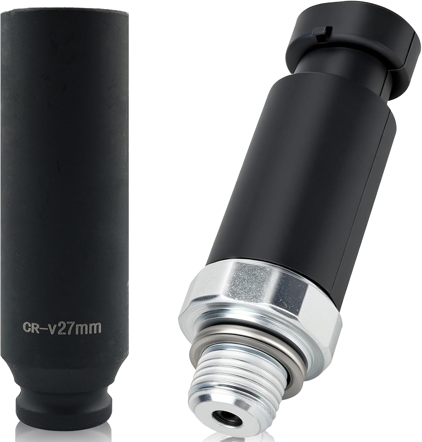 D1818A Oil Pressure Sensor with Socket for V8 Chevry Silverado Tahoe Suburban,Cadillac Escalade,GMC Sierra Yukon,Replaces 19244505,12562267