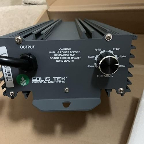 New Solistek 1000w Digital Ballast 120/240 Volt Fires Both Single Ended and Double Ended in MH or HPS Lamps