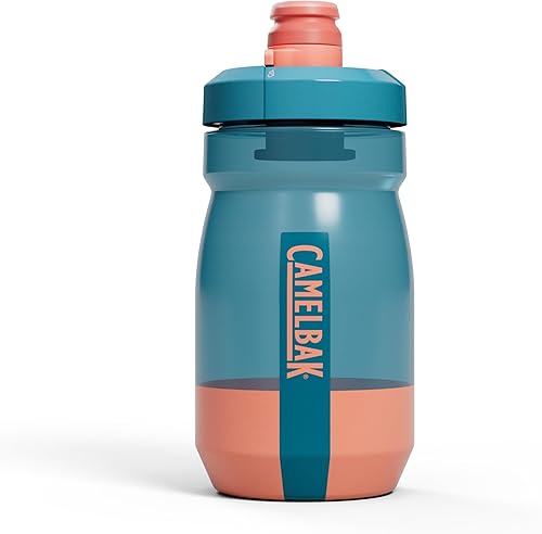Vista 6 de CamelBak Podium botella de agua para bicicleta con compresión, negra, 15 onzas Negro