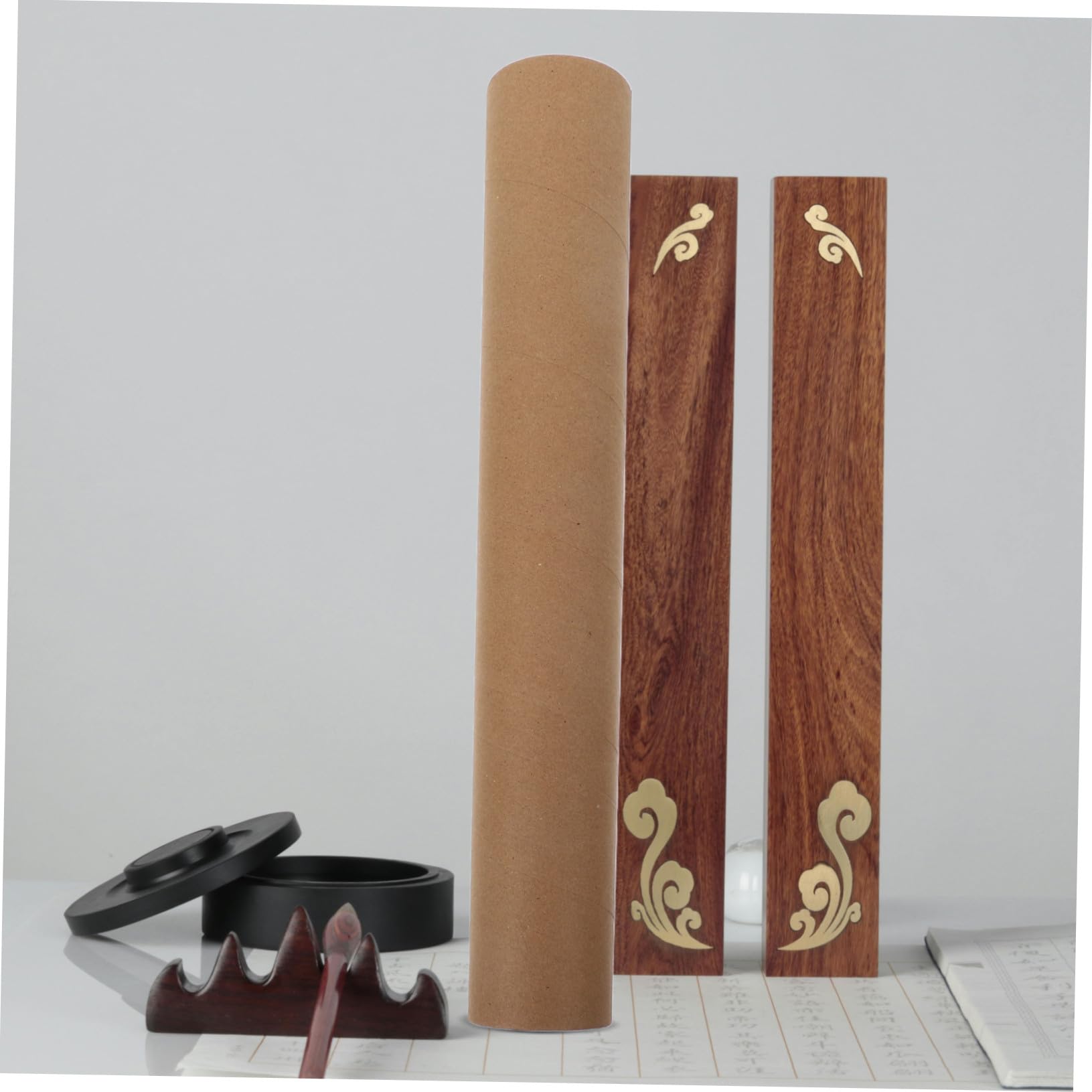 10 Pièces Lot de Tubes Poster Papier Kraft avec Bouchons Tubes Expédition Ronds Carton Protection Renforcée pour Affiches Dessins Documents et Baguettes à Intérieur