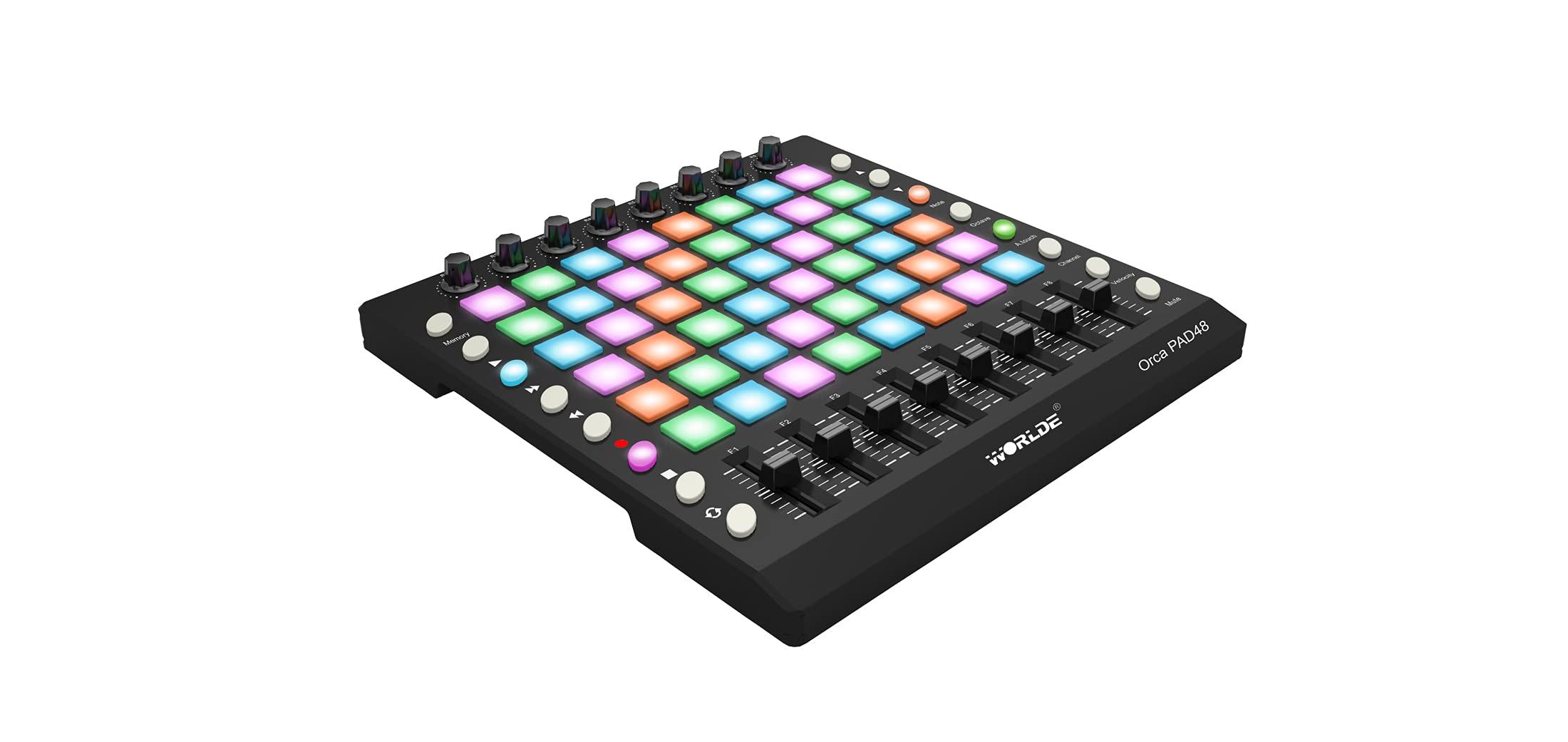 worlde orca pad48 MIDIコントローラ WORLDE ORCA PAD48 MIDI Controller User Manual