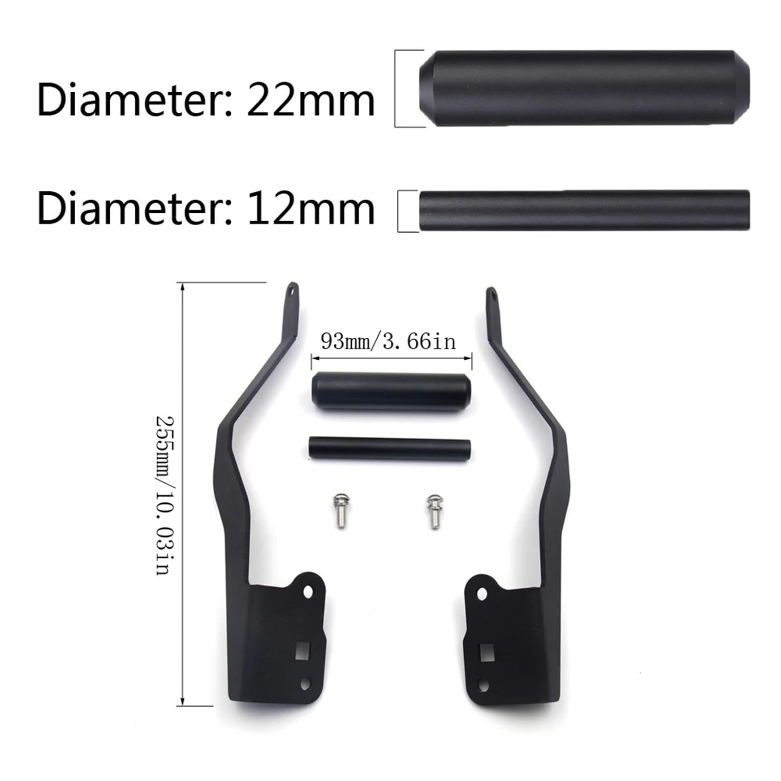 Support Telephone Velo pour BMW F750GS F850GS 2019 F750GS 2018 Support Plaque GPS Téléphone Portable Support Moto Telephone Moto Rotation(22mm Bracket B)