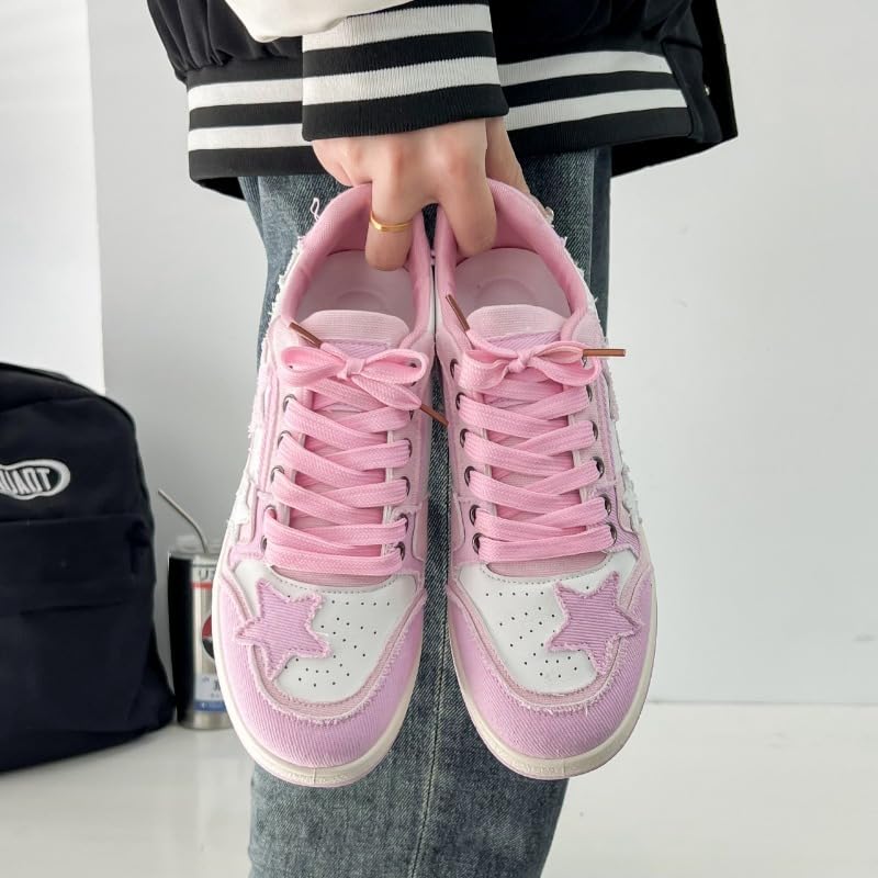 JXpxbao Retro Sneaker Damen Schuhe Skateboardschuhe Laufschuhe Turnschuhe Mit Luftpolster Walkingschuhe Skateboardschuhe Sportschuhe