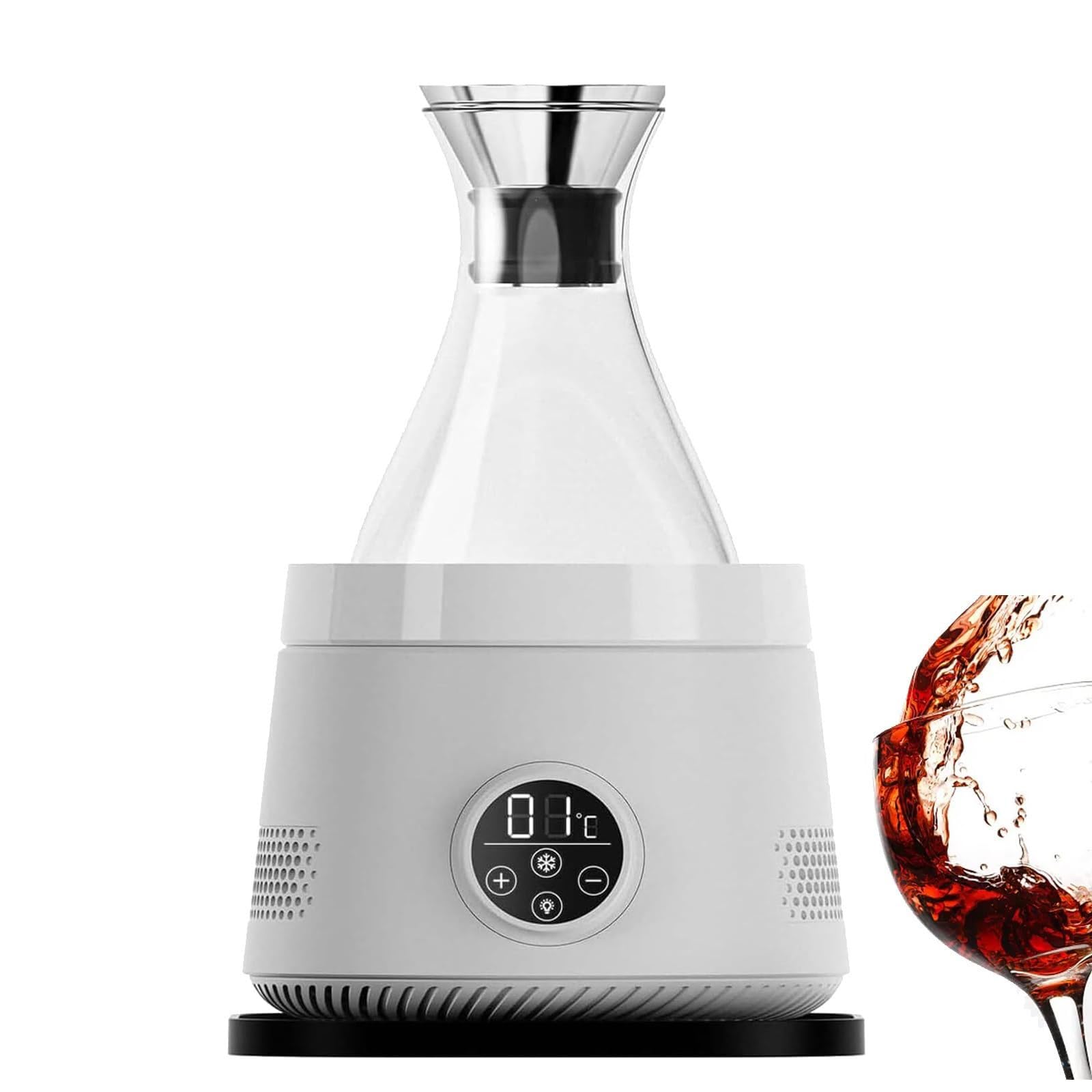 Refroidisseur à vin portable 0-20°C à écran numérique et technologie ultra silencieuse