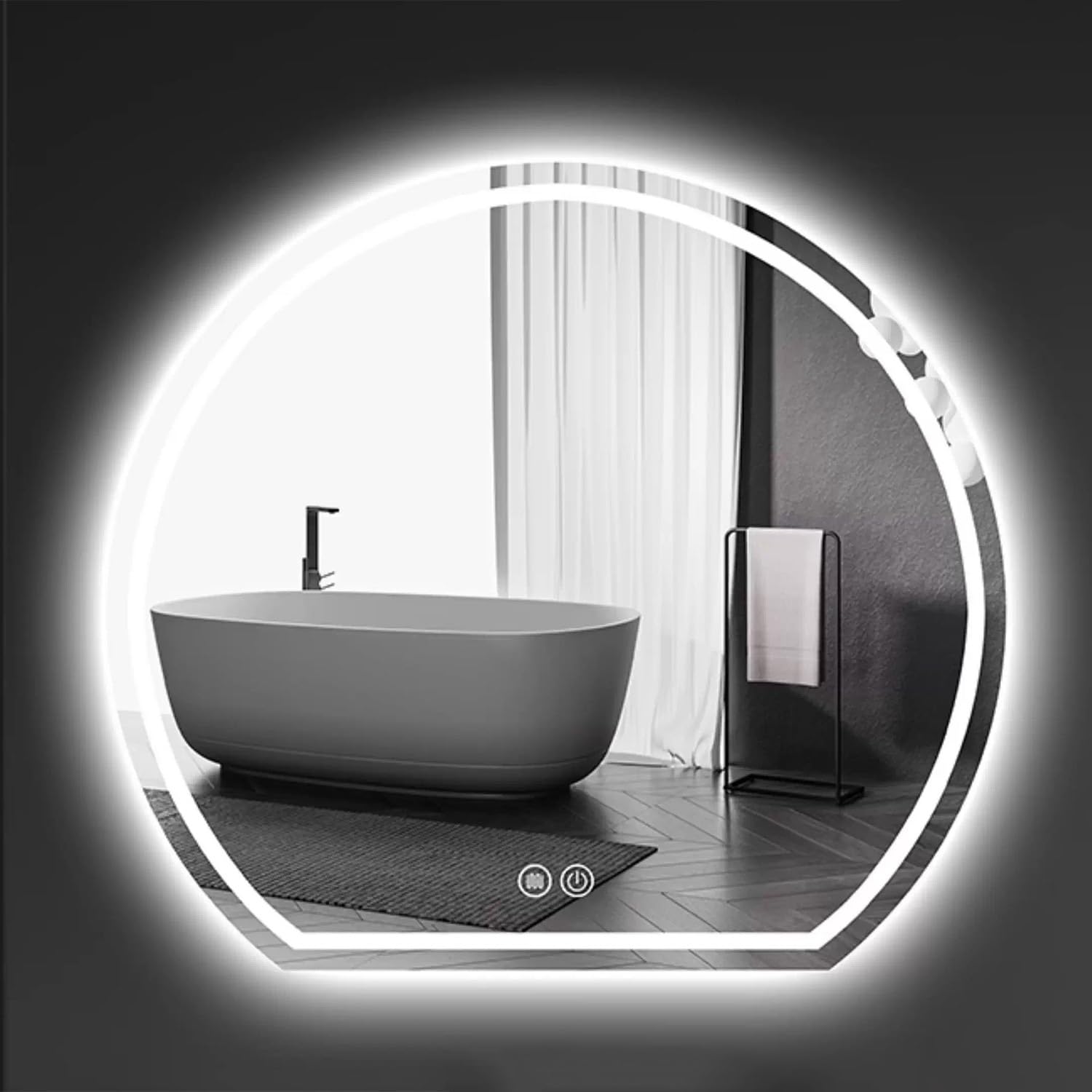 Miroir antibuée salle de bain à LED pour une visibilité nette